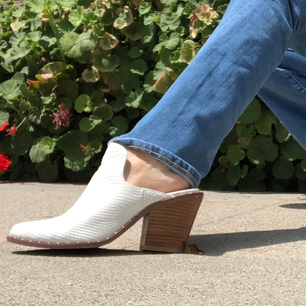 White mules from Free People